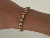 Nova 12.5 Carat Diamond Confetti Tennis Bracelet in Yellow Gold