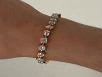 Nova 12.5 Carat Diamond Confetti Tennis Bracelet in Yellow Gold