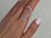 Spiral Wrap Diamond Ring