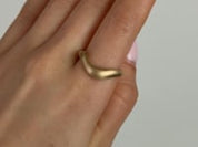 Isla Gold Wave Ring