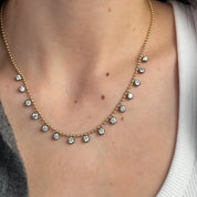 Droplet Diamond Necklace