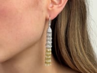 Ombré Diamond Tassel Earrings