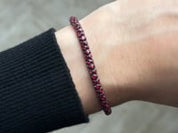 Snake Black Rhodium Ruby Bracelet