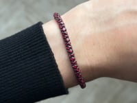 Snake Black Rhodium Ruby Bracelet