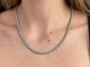 Snake Black Rhodium Diamond Necklace