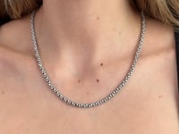 Snake Black Rhodium Diamond Necklace