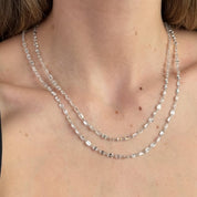 Emerald-Cut Diamond Rope Necklace
