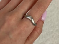 Isla White Gold Wave Ring