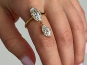 Large Celestia Diamond Drop Ring