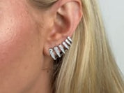 Diamond Cuff Earrings