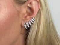 Diamond Cuff Earrings