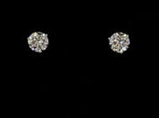 7 Carat Lab Grown Round Diamond Stud Earrings