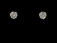 7 Carat Lab Grown Round Diamond Stud Earrings