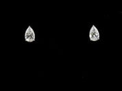 2.5 Carat Lab Grown Pear Diamond Stud Earrings