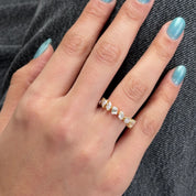 Yellow Gold Multi-Shaped Diamond Eternity Band