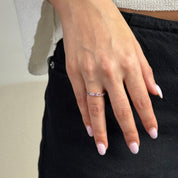 Purple Sapphire Eternity Band