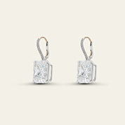 Radiant-Cut Diamond Earrings