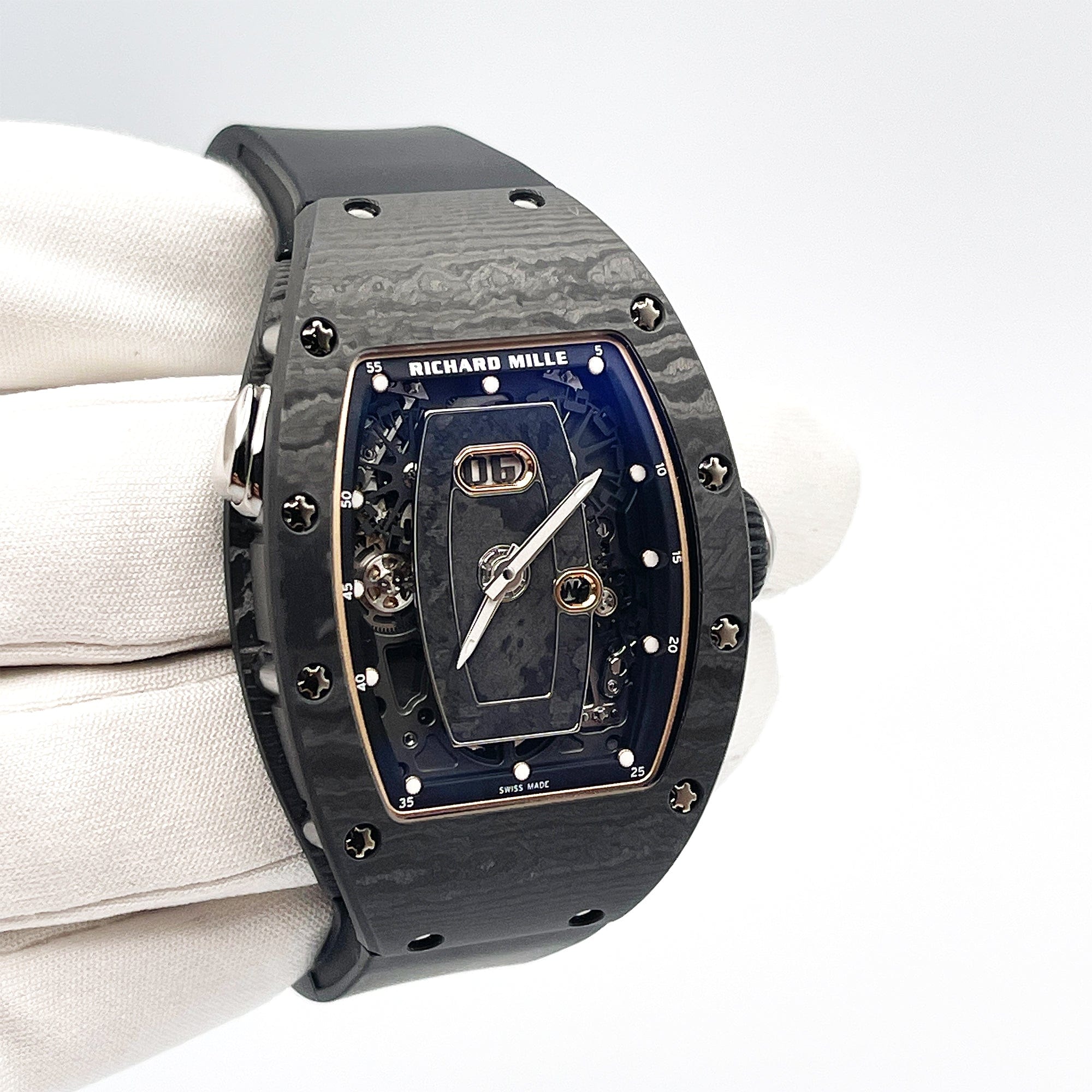 Luxury Watch Richard Mille Ladies' Carbon TPT RM037 Wrist Aficionado