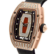 Luxury Watch Richard Mille Ladies' Rose Gold Diamond Set RM07-01 Wrist Aficionado