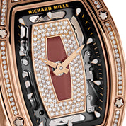 Luxury Watch Richard Mille Ladies' Rose Gold Diamond Set RM07-01 Wrist Aficionado