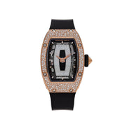 Luxury Watch Richard Mille Ladies' Rose Gold Onyx Snow Diamond Set RM07-01 Wrist Aficionado