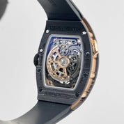 Richard Mille RM 037 'Ladies' Rose Gold Carbon TPT Diamond Set Skeleton Dial