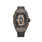Richard Mille RM 037 'Ladies' Rose Gold Carbon TPT Diamond Set Skeleton Dial