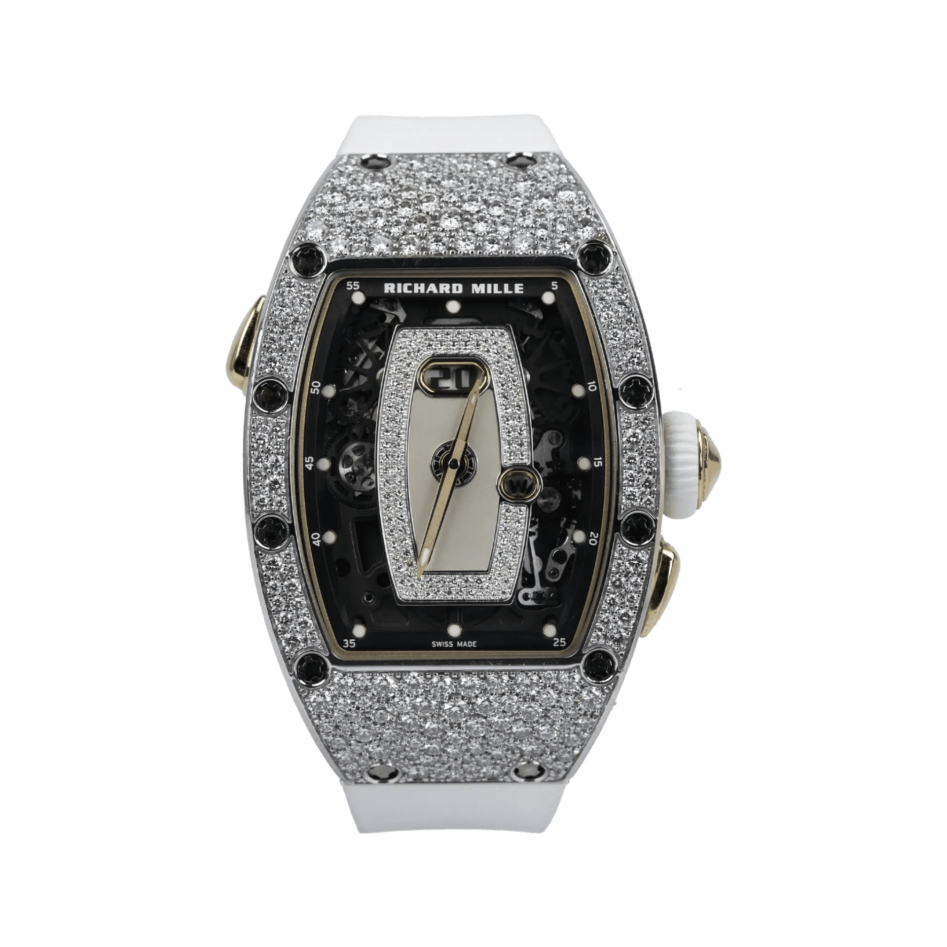 Richard Mille RM 037 'Ladies' White Gold Mother of Pearl Dial Snow Diamond-Set (2025)