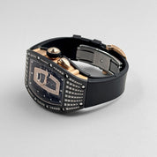 Richard Mille RM 037 'Ladies' Rose Gold Carbon TPT Diamond Set Skeleton Dial