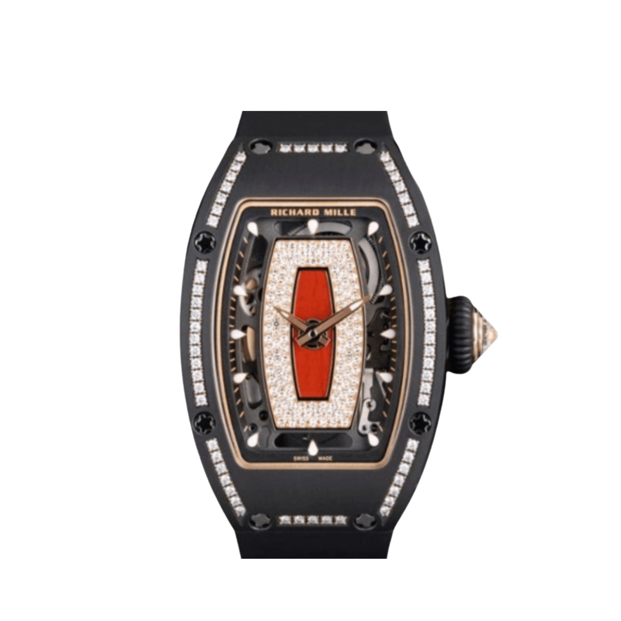 Richard Mille RM 07-01 Black Ceramic Red Lips Diamond Dial