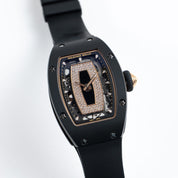 Richard Mille RM 07-01 'Ladies' Black Ceramic Rose Gold Diamond-Set Skeleton Dial (2020)