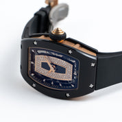 Richard Mille RM 07-01 'Ladies' Black Ceramic Rose Gold Diamond-Set Skeleton Dial