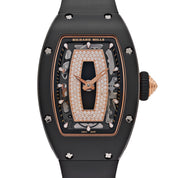 Richard Mille RM 07-01 'Ladies' Black Ceramic Rose Gold Diamond-Set Skeleton Dial (2020)