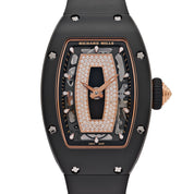 Richard Mille RM 07-01 'Ladies' Black Ceramic Rose Gold Diamond-Set Skeleton Dial (2020)