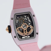 Richard Mille RM 07-01 'Ladies' Pink Ceramic White Gold Rose Gold Diamond-Set Skeleton Dial