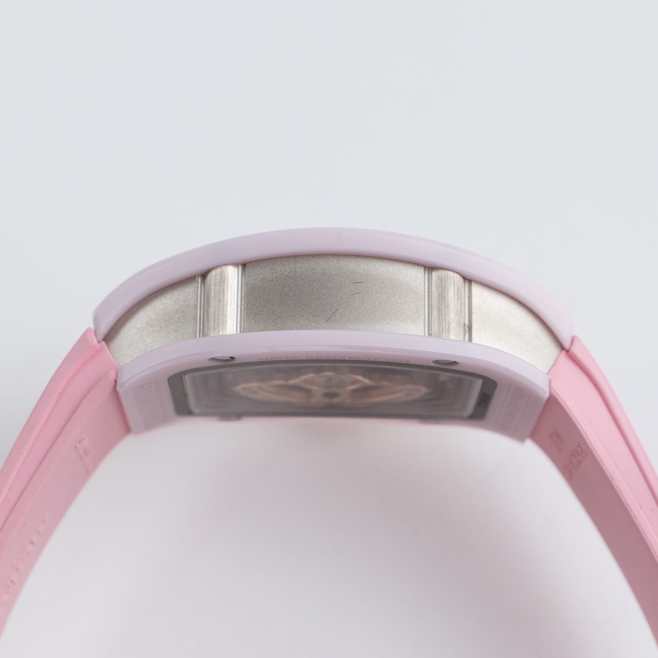 Richard Mille RM 07-01 'Ladies' Pink Ceramic White Gold Rose Gold Diamond-Set Skeleton Dial