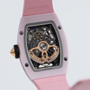Richard Mille RM 07-01 'Ladies' Pink Ceramic White Gold Rose Gold Diamond-Set Skeleton Dial