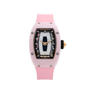 Richard Mille RM 07-01 'Ladies' Pink Ceramic White Gold Rose Gold Diamond-Set Skeleton Dial