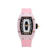 Richard Mille RM 07-01 'Ladies' Pink Ceramic White Gold Rose Gold Diamond-Set Skeleton Dial