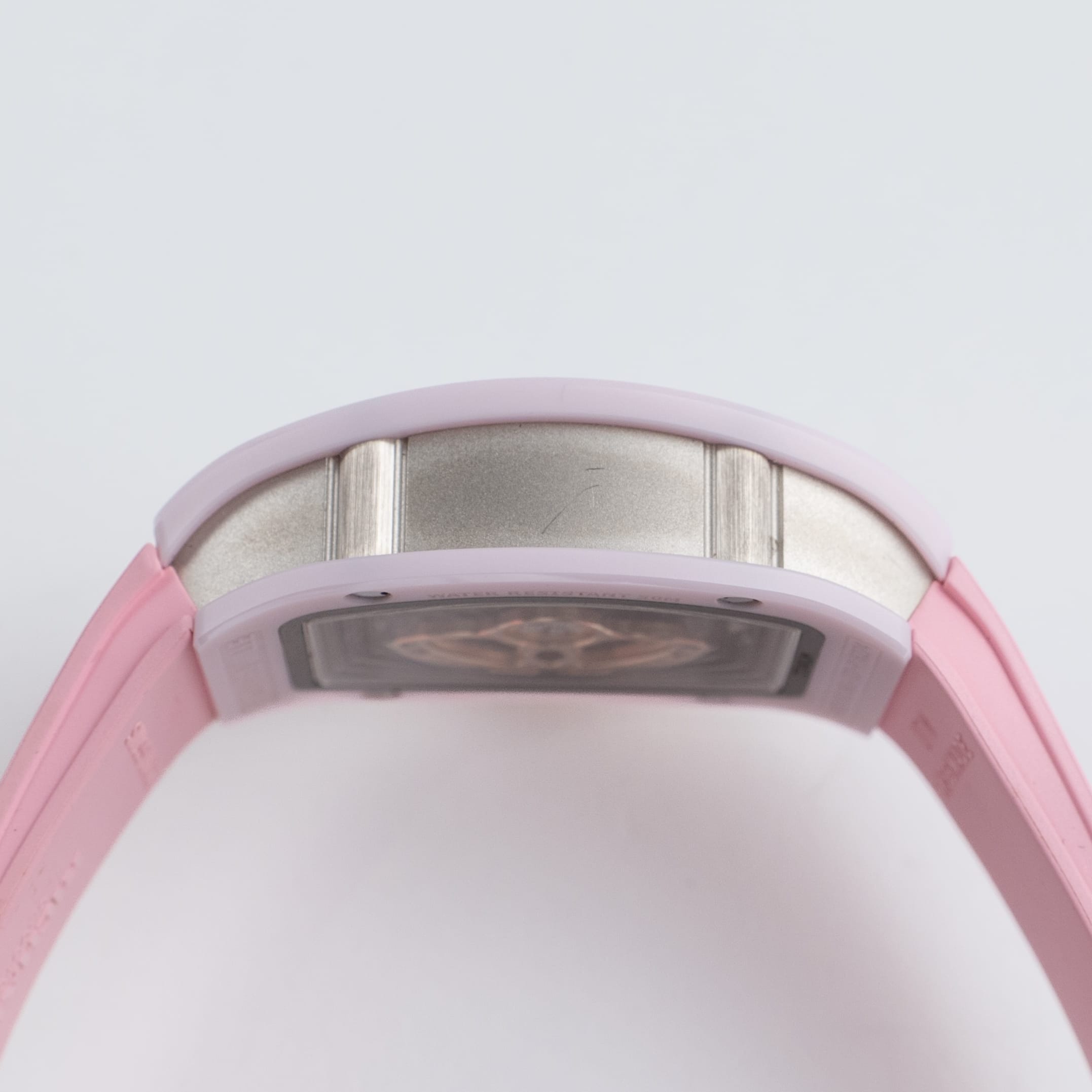 Richard Mille RM 07-01 'Ladies' Pink Ceramic White Gold Rose Gold Diamond-Set Skeleton Dial