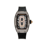 Luxury Watch Richard Mille Rose Gold Carbon TPT Diamond Set RM07-01 Wrist Aficionado