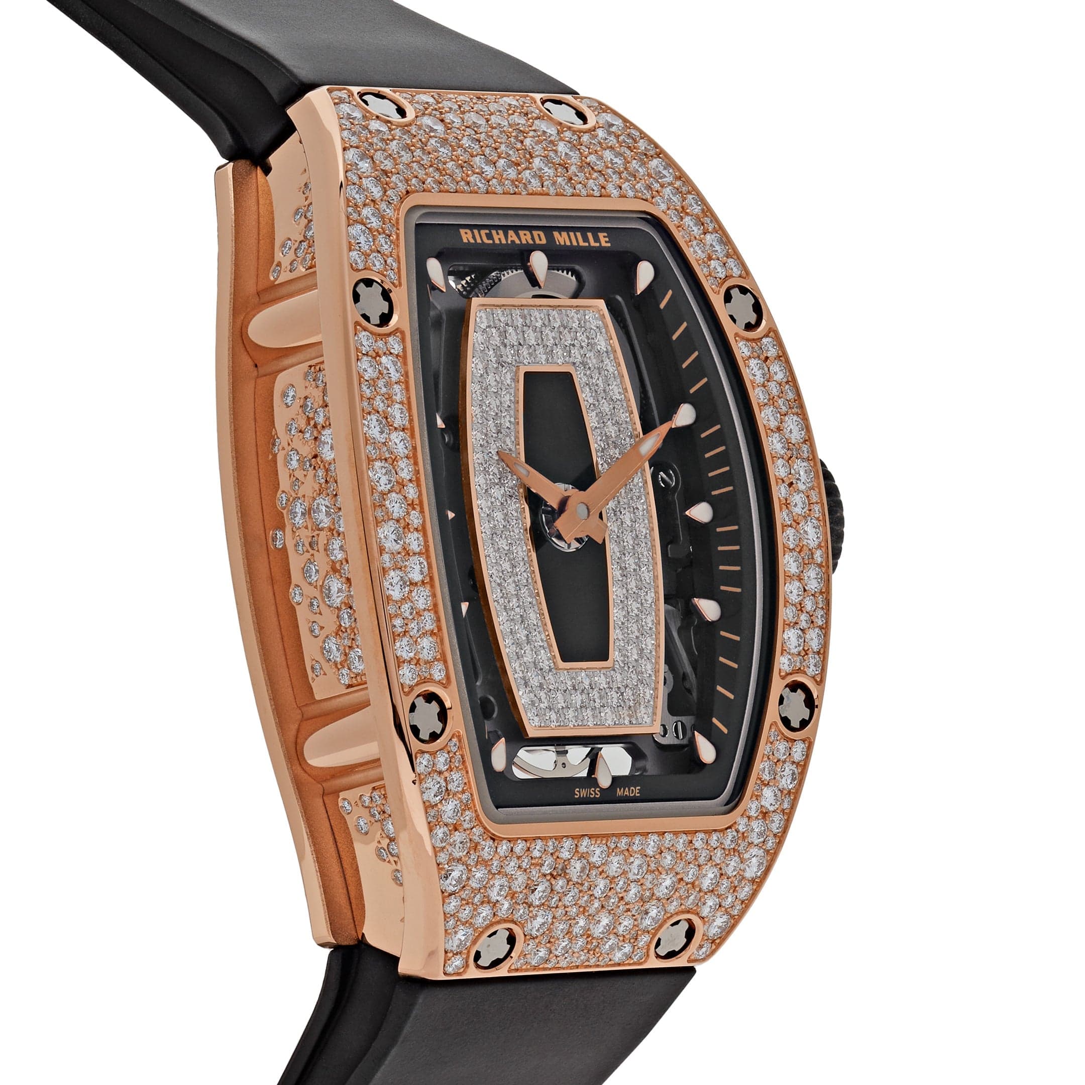 Richard Mille RM 07-01 'Ladies' Rose Gold Onyx Snow Diamond Set