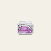 Solitaire Kunzite Ring