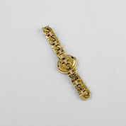 Rolex Cellini 2435 'Ladies' Yellow Gold Champagne Diamond Dial Diamond Bezel