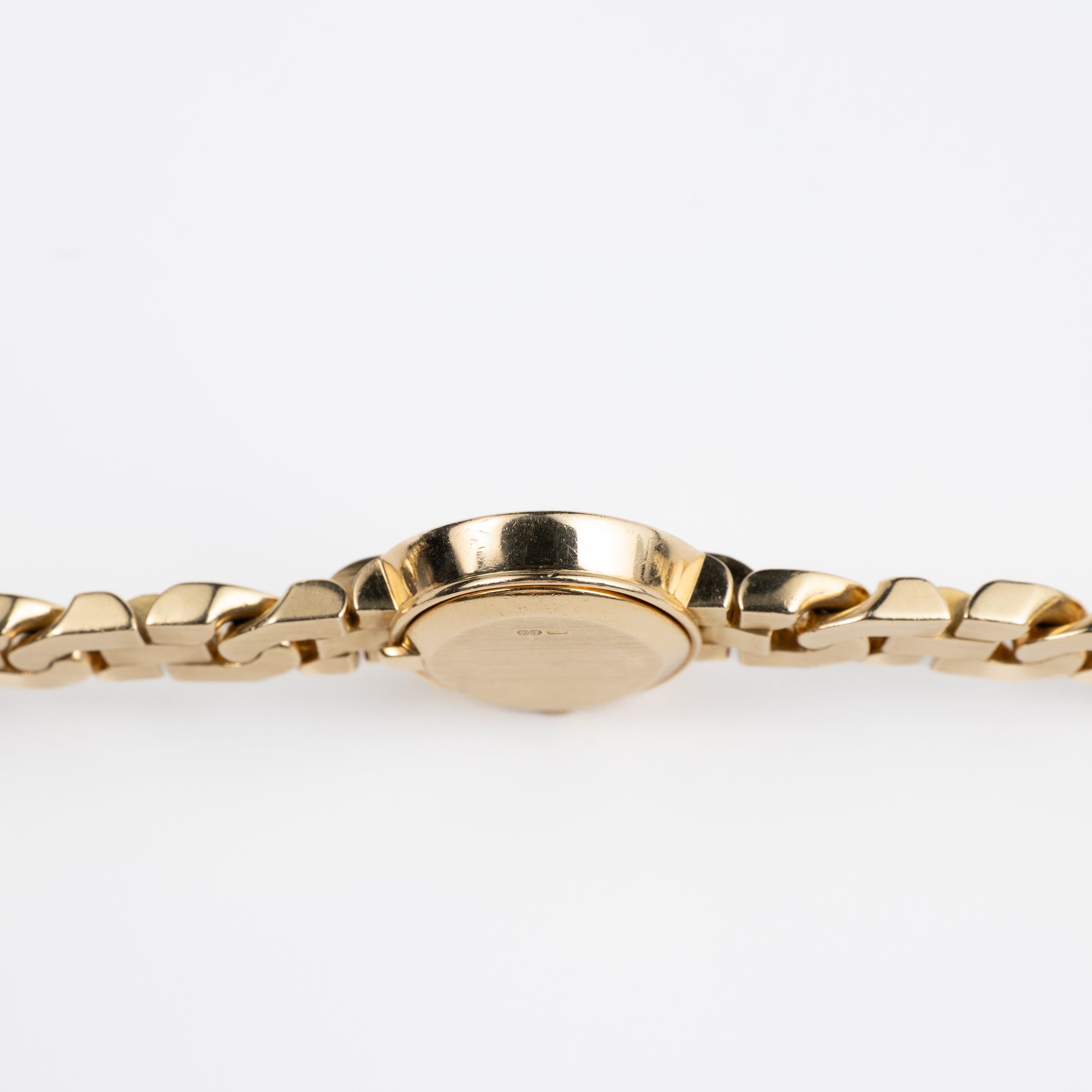 Rolex Cellini 2435 'Ladies' Yellow Gold Champagne Diamond Dial Diamond Bezel
