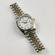 Rolex Datejust 116233 Yellow Gold Stainless Steel White Roman Dial Jubilee