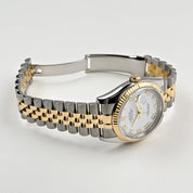 Rolex Datejust 116233 Yellow Gold Stainless Steel White Roman Dial Jubilee