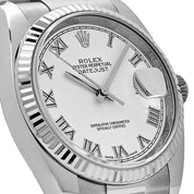 Rolex Datejust 116234  Stainless Steel and  White Gold White Dial (2018)