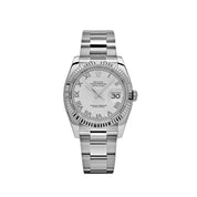 Rolex Datejust 116234  Stainless Steel and  White Gold White Dial (2018)