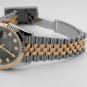 Rolex Datejust 126231 Rose Gold Stainless Steel Slate Motif Diamond Dial (2023)